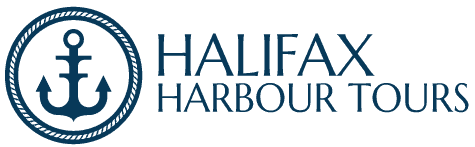 Logo with anchor and rope, text: Halifax Harbour Tours